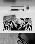 28x12 inches mouse pad with black-and-white Jujutsu Kaisen design, embodying inner turmoil and cursed energy for your desk.