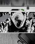 40x20 inches desk pad showcasing the dark contours of the soul with a black-and-white Jujutsu Kaisen design full of inner turmoil and cursed energy.