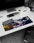 Small but impactful 32x12 mouse pad showcases Gear Fifth's bold colors and chaotic energy in detail