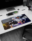 Pirate journey design on 32x16 mouse pad brings One Piece's iconic transformation to life with striking art