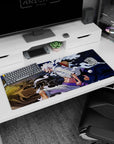 Awakened Luffy artwork on 36x16 mouse pad captures Gear Fifth's intensity in vivid detail