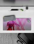 Compact 28x12 mouse pad highlights Zero Two’s charm and gradient tones for immersive Darling in the Franxx vibes