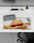 28x12 inches mouse pad with Luffy's Straw Hat from One Piece, exuding the adventurous spirit and legacy of the Grand Line.