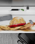 36x16 inches desk pad with Luffy's Straw Hat from One Piece, showcasing the iconic symbol of adventure and the Pirate King's legacy.