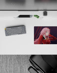 Small-sized 14x10 mouse pad with anime theme adds bold, commanding energy to any desk or workspace