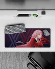 Compact 28x12 mouse pad highlights the commanding presence and vibrant tones for immersive anime vibes