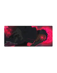 Streamlined Obito Uchiha mouse pad 28x12 featuring iconic mask and dark cloak for sleek anime style