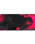 Obito Uchiha desk pad 36x16 with blazing Sharingan and dark cloak for immersive Akatsuki vibes