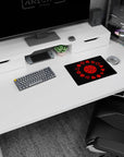 Artistic 14x10 inches mouse pad with the Sharingan, featuring its powerful red and black evolution, ideal for adding a striking touch to your desk.
