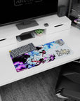 Dynamic Solo Leveling Clash artwork on 28x12 desk pad perfect for celebrating heroic power and epic storytelling