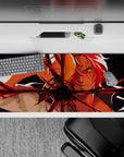 Striking 36x16 desk pad highlights Shanks' legendary aura and pirate charisma for fan appeal
