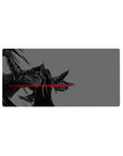 Crimson Void Mouse Pad 32x16 featuring crimson slash for gaming or workspace energy with bold anime edge