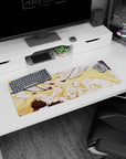 32x12 inches Seven Deadly Sins mouse pad featuring Elizabeth Liones and Elaine in dreamy poses.
