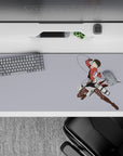 36x16 inches mouse pad with Levi Ackerman in action, using ODM gear for a sleek, minimalist anime design.