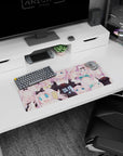 28x12 inches Chika Fujiwara mouse pad featuring her classic reactions, winking and giggling across the mat.