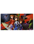 Heroic struggle 32x16 mouse pad with dramatic reds, deep shadows, and hand-painted design for intense, battle-ready visuals