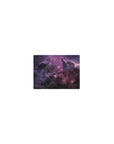 Classic 14x10 inches mouse pad with marbled nebula swirl design and starry twinkles for desk setups.