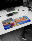 Stylish 32x12 inch mouse pad with Kame House design, perfect for daily use or gaming spaces