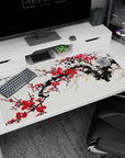 Traditional design on 40x20 desk mat perfect for adding elegance, beauty, and resilience to your setup or decor