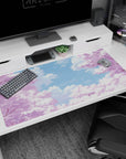 Nature-inspired design on 40x20 desk mat perfect for adding tranquil beauty and focus to your setup or decor