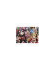 Fairy Tail crew café desk scene mouse pad, Natsu Lucy Gray Erza and Happy, 14x10 inches.