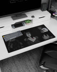 32x16 inches anime girl mouse pad featuring Emilia with Rem and Ram keeping you company while you game.