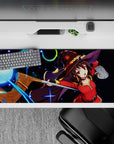Megumin anime desk pad 36x16 inches, featuring her iconic Explosion spell, vivid colors, and dynamic design for gaming flair.
