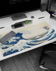 Classic design on 40x20 desk mat perfect for adding artistic power and cultural elegance to your workspace or decor