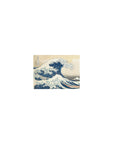 Classic Great Wave Desk Mat 14x10 featuring iconic wave for compact yet inspiring setups