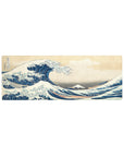 Compact Great Wave Desk Mat 32x12 with ocean theme for stylish and sleek desk decor