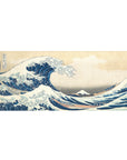 Great Wave Desk Mat 36x16 with wave and mountain theme for immersive calming yet powerful decor