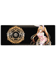 Anime mouse pad 32x12 inches featuring Irina Shidou from High School DxD in bunny outfit, set against a magical backdrop.