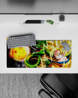 Compact yet detailed 28x12 inch mouse pad showcasing Shenron's legendary power for anime-inspired desks