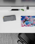 Small-sized 14x10 desk mat with spring design adds elegant, uplifting energy to any desk or workspace