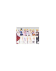 14x10 inches classic anime girl mouse pad with Charlotte Dunois in multiple outfits on a clean white background.