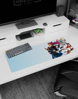 32x12 inches Violet Evergarden mouse pad, hands clasped to write a letter, petals floating on your desk.