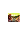 Shield Hero classic anime mouse pad 14x10 inches with spell circle sky, Raphtalia, Naofumi, and Filo.
