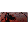 Ichigo's final transformation 32x12 mouse pad with black tendrils, red energy, and an intense gaze of destruction for a high-energy, Bleach-inspired desk