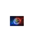 Classic 14x10 inches mouse pad with Earth in space, starry constellations, and swirling nebula haze.