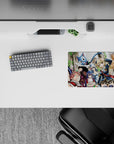 Vibrant, crisp Fairy Tail mouse pad 14x10 inches with bold colors, lively poses, and smooth glide feel.