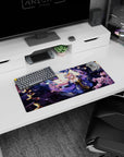 Tamamo no Mae Fate/Grand Order 28x12 inches mouse pad, pink-haired fox girl under lanterns and sakura.