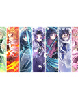 Desk pad 40x20 inches featuring every Hashira from Demon Slayer, showcasing vibrant, dynamic scenes of each character.
