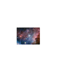 Classic 14x10 inches mouse pad with dreamy galaxy starfield design and scattered bright specks.