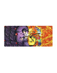 Streamlined Itachi Uchiha mouse pad 28x12 featuring blood-red moon and crows for striking workspace flair