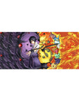 Itachi Uchiha mouse pad 36x16 showcasing silhouette and swirling crows for immersive Naruto decor