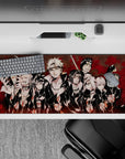 36x16 inches desk pad with Naruto and Sasuke in an epic showdown, featuring vibrant and detailed artwork.
