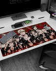 Large 40x20 inches desk pad featuring the intense rivalry between Naruto and Sasuke, with vibrant, detailed artwork.