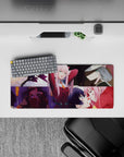 Cinematic 28x12 mouse pad capturing Zero Two’s fiery strength, emotional depth, and playful charm for true fans