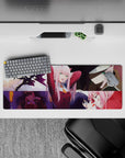 Cinematic 32x12 mouse pad with Zero Two’s fiery strength, playful charm, and emotional depth for a unique anime vibe