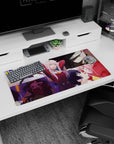 Bold 32x16 mouse pad with Zero Two’s playful charm, fiery strength, and emotional depth for a powerful anime presence